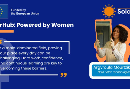 Brite Solar proudly celebrates Argyroula Mourtzikou, featured by SolarHub in their “Powered by Women” series. Her contributions to solar innovation and sustainable technology inspire us all.