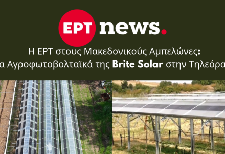 Η ΕΡΤ3 στους Μακεδονικούς Αμπελώνες — Αγροφωτοβολταϊκά Brite Solar