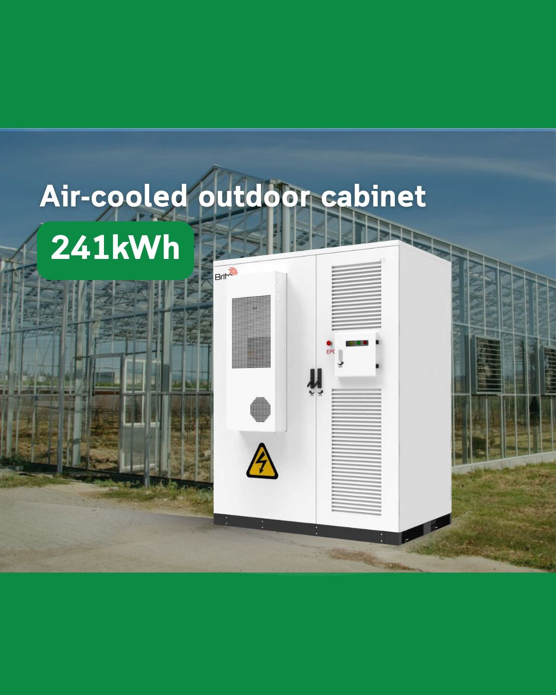 PowerCube 125kW 241kWh Outdoor BESS — Liquid-Cooled LFP Battery Storage by Brite Solar